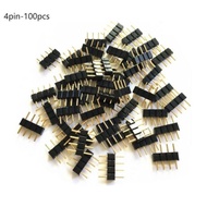 100pcs Jarum Led Strip 4 Pin Konektor Led Strip RGB 5050 Jarum 4 Pin S