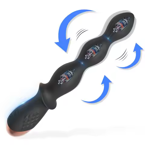 Butt Plug Anal Beads Vibrator For Women Men Anal Vibrator Prostate Massager Anal Balls Men Silicone 