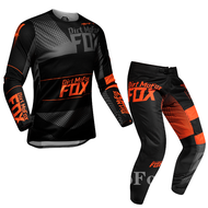 ชุดเกียร์แข่งรถวิบากวิบากโม Fox Flexair Mach กางเกงขายาวเสื้อชุดจักรยานเสือภูเขาจักรยานออฟโร้ดชุดจัก