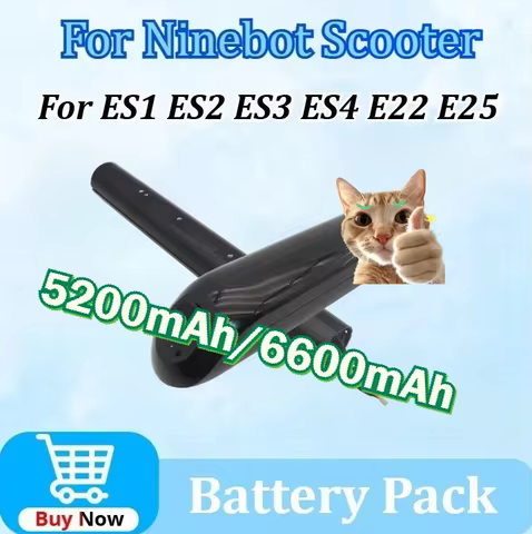 New 36V 5200mAh/6600mAh for Ninebot Scooter ES1 ES2 ES3 ES4 E22 E25 Electric Scooter Internal Built 