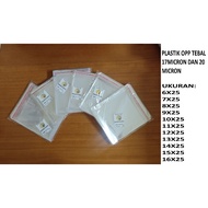 Bear opp plastic sizes 6x25, 7x25, 8x25, 9x25, 10x25, 11x25, 12x25, 13x25, 14x25, 15x25, 16x25 conta