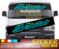 Stiker mobil pick up Variasi kaca dan body Tulisan BISMILLAH terbaru cocok untuk semua jenis mobil s