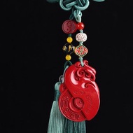 天然原礦硃砂精品紫金砂火鳳凰朱雀車掛 硃砂含量高達95以上