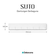 GANTUNGAN Vcju- Dekoruma Suto Multipurpose Hanger 7 HOOK