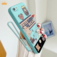 Casing iphone 7 7plus  8 plus 11 11promax  phone case Cute Cartoon Bear personalization Pattern Camera protection Soft silicone Cover