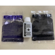 Set Pakej Dye Pewarna + Pemati Warna Pakaian ( Hitam & Biru Gelap ) Untuk Jeans, Slack, Uniform DLL.