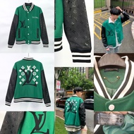 Varsity lv full Embossed logo Leather mirror Hand mirror