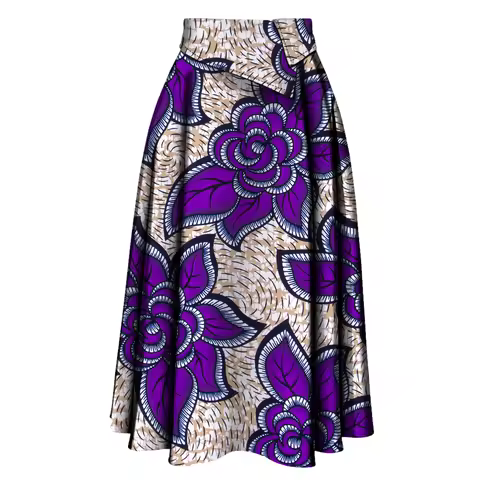 African Skirt for Women New Trendy Ankara High Waist Ankara Print Long Skirt for Ladies Party Clothi