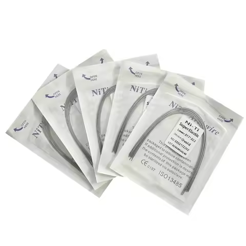 10pcs/pack Dental Arch Wires Orthodontic Super Elastic NITI Round Rectangle Archwire Lower/Upper 012