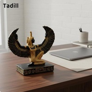 [dksqer] Isis Deity Figurine Sturdy Resin Egyptian Deity Sculpture Detailed Carving
