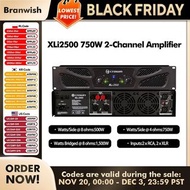XLi2500 Sound Amplifier 750W High Power Amp 2-Channel Amplifiers DJ Equipment Audio For Home Theater