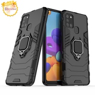 XICCI for Samsung A21S/Samsung Galaxy A21S Case Silicone TPU and Hard PC Luxury Armor Shockproof Met