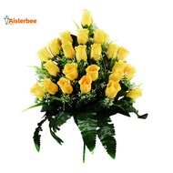 Aislerbee  Long-lasting Artificial Flowers Cemetery Flower Arrangement Artificial Cemetery Flowers 2