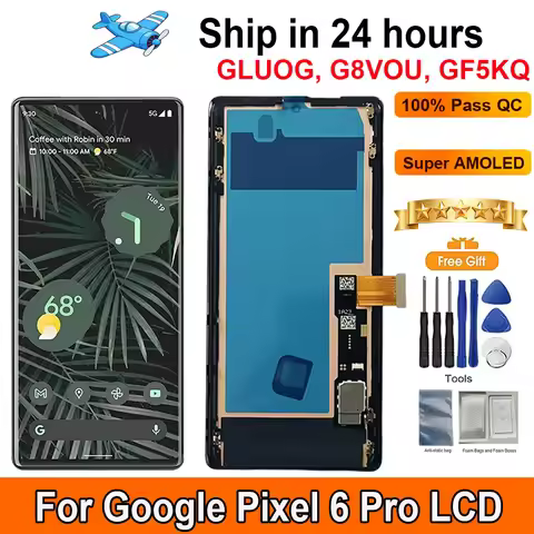 100% Tested 6.7‘’AMOLED Screen For Google Pixel 6 Pro LCD Display Touch Panel Digitizer Assembly Rep