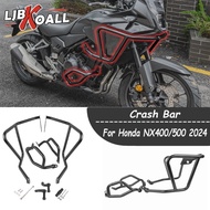 NX400 NX500 Upper and Lower Crash Bar Engine Guard  For Honda NX400 NX500 2024 Bumper Falling Protec