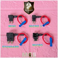 Fuse Connection Holder Fuse Tap Adapter Connector Cable Jumper Car Motorcycle