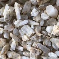 หินแท้ธรรมชาติ หินเขี้ยวหนุมาน Quartz stone ขนาด 1.5x4 cm (มีน้ำหนักให้เลือก)