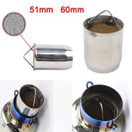 51mm 60mm Inlet Motorcycle Exhaust Muffler DB Killer Moveable DB Killer Silencer Noise Sound Elimina