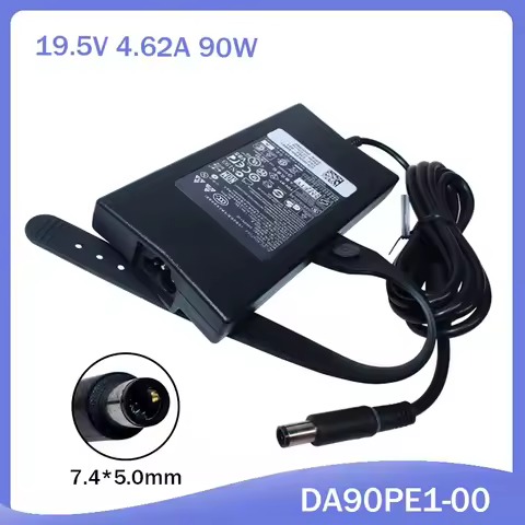 for Dell DA90PE1-00 PA-3E ADP-90VH B WK890 U680F 0U680F DA90PE1-00 Genuine Slim Laptop19.5V 4.62A 90