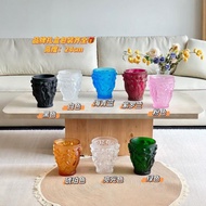 Embossed Harvest Ten Beauty Glass Vase Art Home Decoration Personal Collection 1225hw