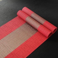 PVC Table Runner Dining Table Mats Decoration Waterproof Oil-proof Chinese Style Table Runners for H