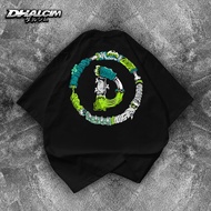 DISTRO T-SHIRT LOGO D DHALCIM BONE ZOMBIE | D BONE LOGO T-SHIRT, D-LETTER ZOMBIE BONE LOGO T-SHIRT, 