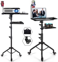 Projector Tripod Stand with Wheels Adjustable Height Laptop Tripod Stand Treadmill Laptop Stand with