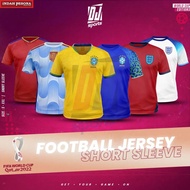 DJ Sport World Cup Short Sleeve Full Printing Unisex Jersey - Size S-2XL