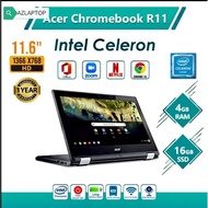 Acer R11 CHROMEBOOK LAPTOP///RAM 4GB//SSD 16GB//TOUCHSCREEN 360° flips Quality 10/10/// GOOGLE CHROMBOOK ///ACER