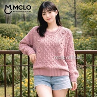 Poppy knitted sweater/ women's knitted sweater trendy knitted sweater