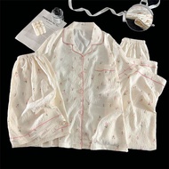 Bộ bộ đồ pijamas Mùa Hè Nữ xiyuyi với tay ngắn quần short và quần dài