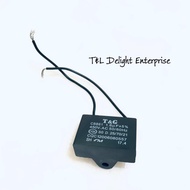 CBB61 Fan Capacitor 1.8uF 450V 2 Wire with 50 / 60Hz Frequency