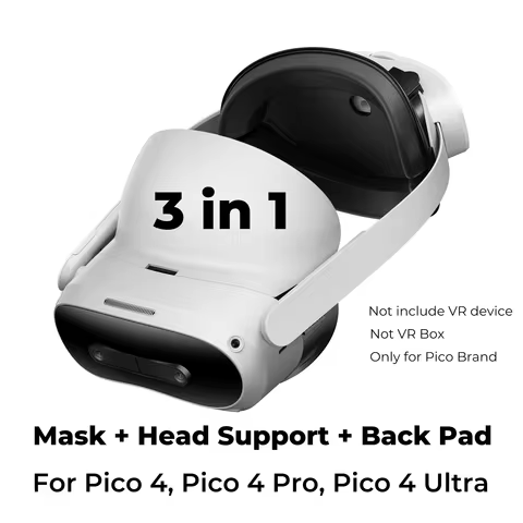 GEEKVR Face Cover Facial Interface Face Mask & Head Strap for Pico 4 Ultra, Comfortable Accessories 