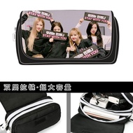 BLAPINK Pencil Case Korean Group Kim Ji Ni Merchandise Support Creative Student Large-Capacity Stati