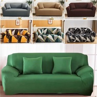 1/2/3/4 Seater sofa cover Regular &amp;L Shape Stretchable Elastic Sofa Cover Set