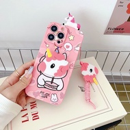 Samsung Galaxy  S20 Ultra S20 FE S21 S21 S20 S20 Plus Plus S21 Ultra S21 FE S22 S22 Plus S22 Ultra Cute Cartoon unicorn Phone Case (Including Stand Doll &amp; Lanyard)