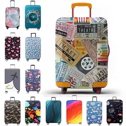 Suitable for 18-32 Inch Luggage Cover Elastic Fabric Luggage Protection Cover Luggage Dust Cover and