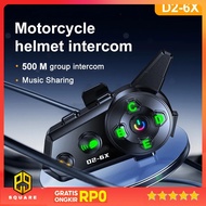 VELEV Intercom Helmet Bluetooth Headset 6 Riders Call IPX6 1000mAh - D2-6X Original 99 Square