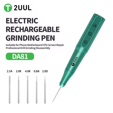 2UUL DA81 Electric Polishing Pen for Mobile Phone Motherboard CPU PCB IC Screen Repair Polishing Dis
