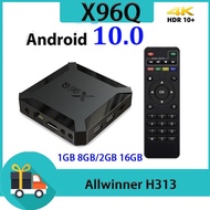 X96Q Smart TV Box Android 10 Allwinner H313 2.4G Wifi 3D Google 2G16G HDR10+ 4K 60fps Media Player Set Top Box Console TVBOX TV Receivers