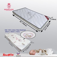 Sunpillo Children Mattress - 80cm x 165cm  (Suitable for IKEA Ext Bed frame Size 80cm x 200cm SUNDVI