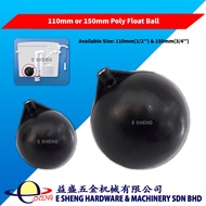 11CM (1/2'') &amp; 15CM (3/4'') Poly Float Ball For Toilet Cistern &amp; Water Tank PVC Pelampung Bola Tandas Air Tangki 水箱浮球