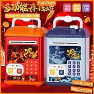 【NEW】哪吒2 NeZha Piggy Bank ATM Tabung Kids Money Saving Box Password Fingerprint Credit Card Music Ma