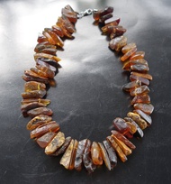 天然緬甸琥珀項錬 60公克 Amber 琥珀項錬  金珀 根珀 藍珀