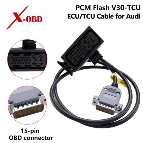 PCM Flash V30-TCU ECU TCU Cable for Audi VW DSG Bench OBD Flashing Tool MED9 MED17 DQ250 DQ500 Tunin