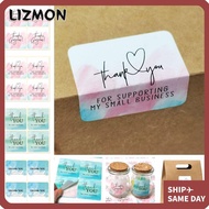 LIZMON 100PCS Thank You Stickers Gift Gift Wrapping Package Decoration Gorgeous
