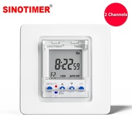 Two Groups Output Separate Control 7 Days Weekly Programmable 2 Channels Timer Switch Time Min. 1 Se