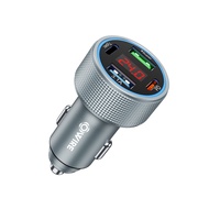 OWIRE ที่ชาร์จในรถ Car Charger 127W ชาร์จเร็ว Type C หัวชาร์จในรถ รองรับ 4ช่อง usb อลูมิเนียมอ