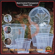 Breathable with Airy Transparent Flower Clear Aroid Pot Phalaenopsis Orchid Growing Container Plasti