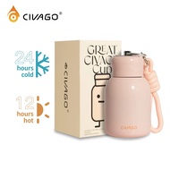 CIVAGO（10oz/300ml）Ceramic liner Stainless Steel Coffee Mug With Lid Vacuum Flask Convenient travel c